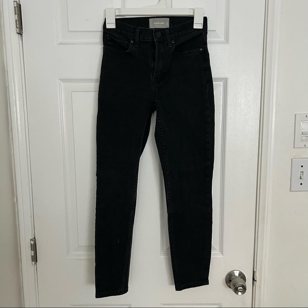 everlane black ankle jean
